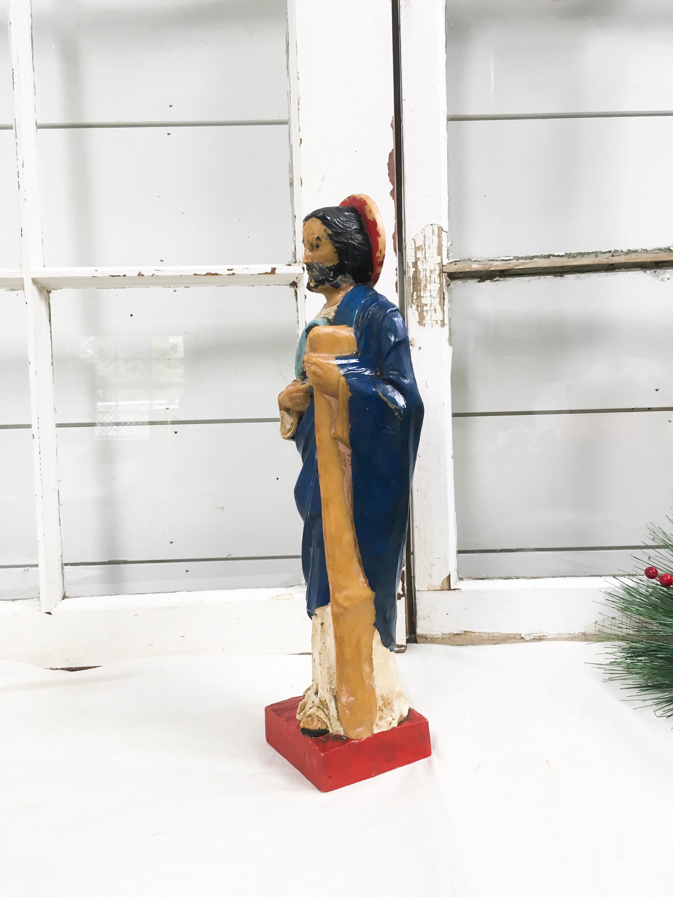 Vintage Jesus Statue Resin Retro Decor Religious Religion - Etsy