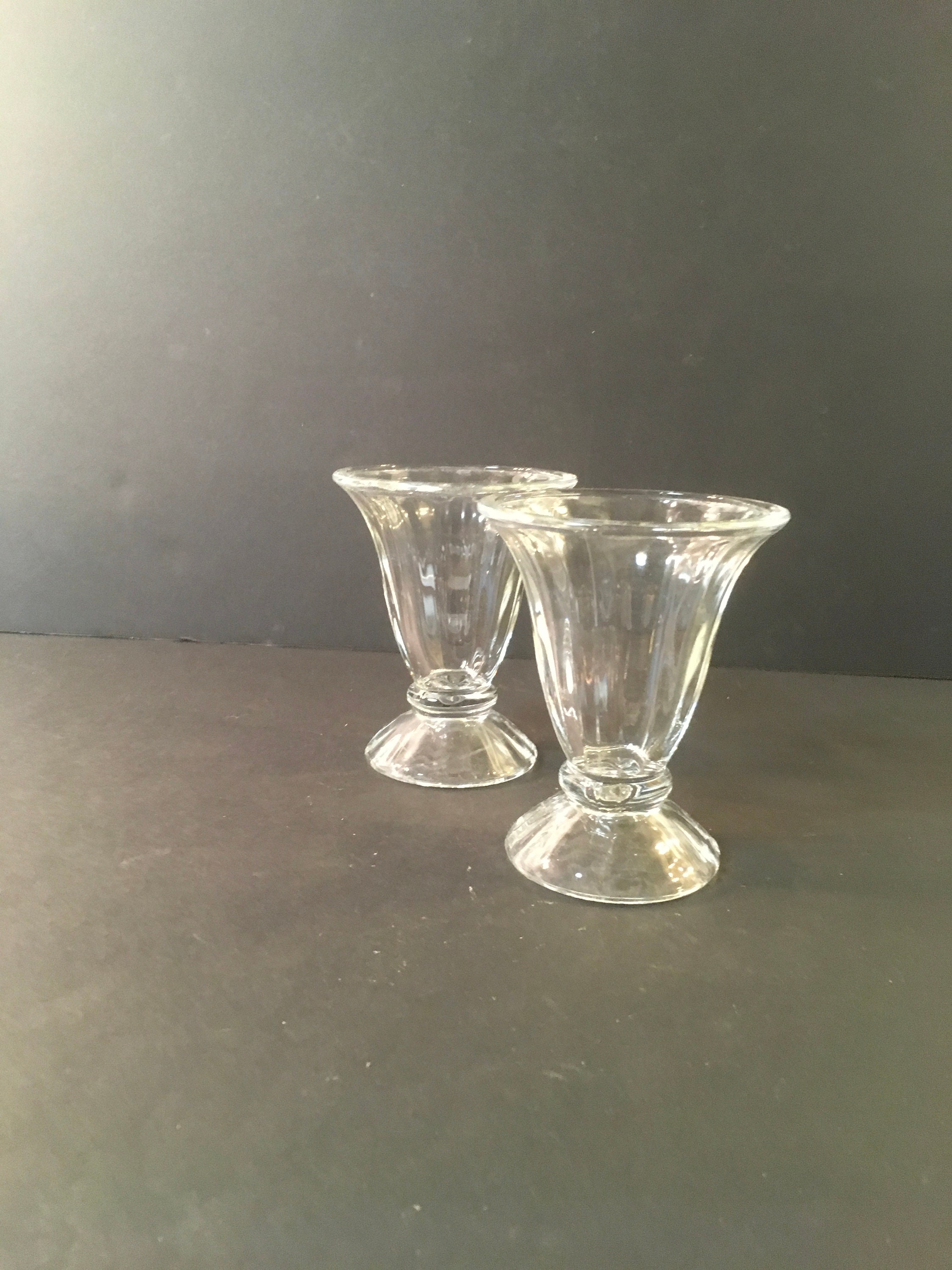 Vintage Dish Dessert Glass Ice Cream Glasses Clear Libbey Etsy