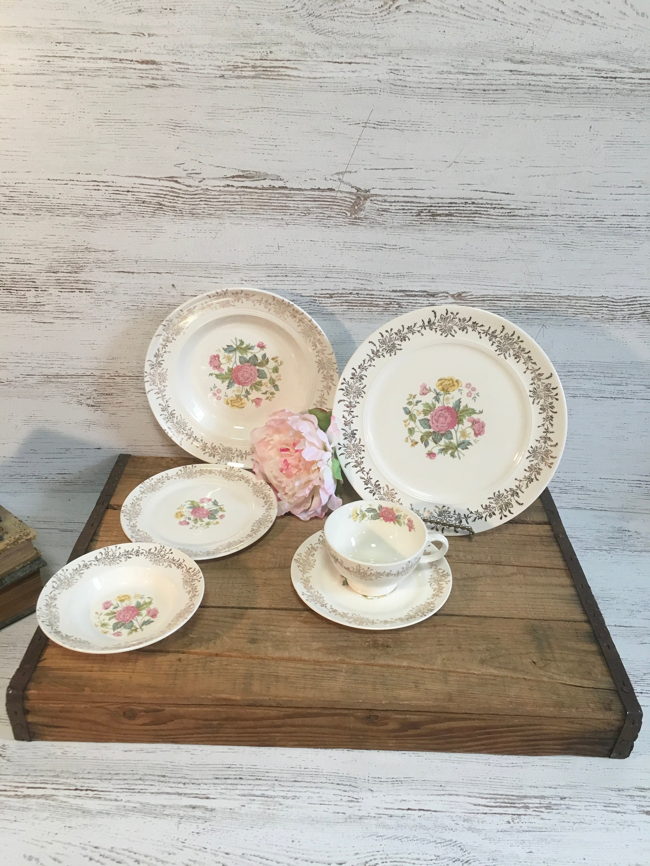 Salem china company 23 karat gold cheap