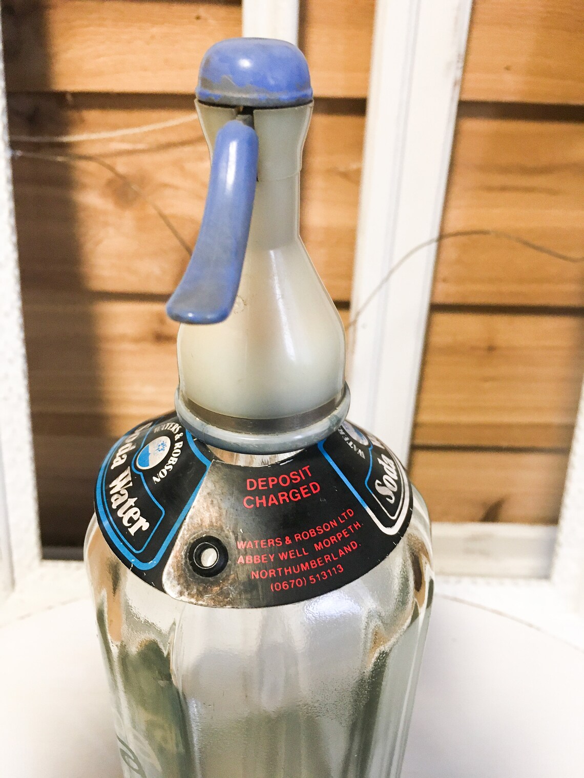 Vintage Soda Water Bottle Dispenser Glass Carbonated Mandora Etsy