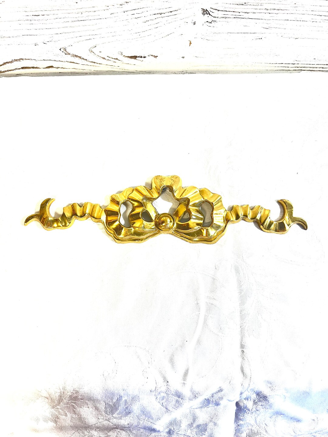 Vintage Brass Bow Wall Decor Cottage Core Heritage Etsy