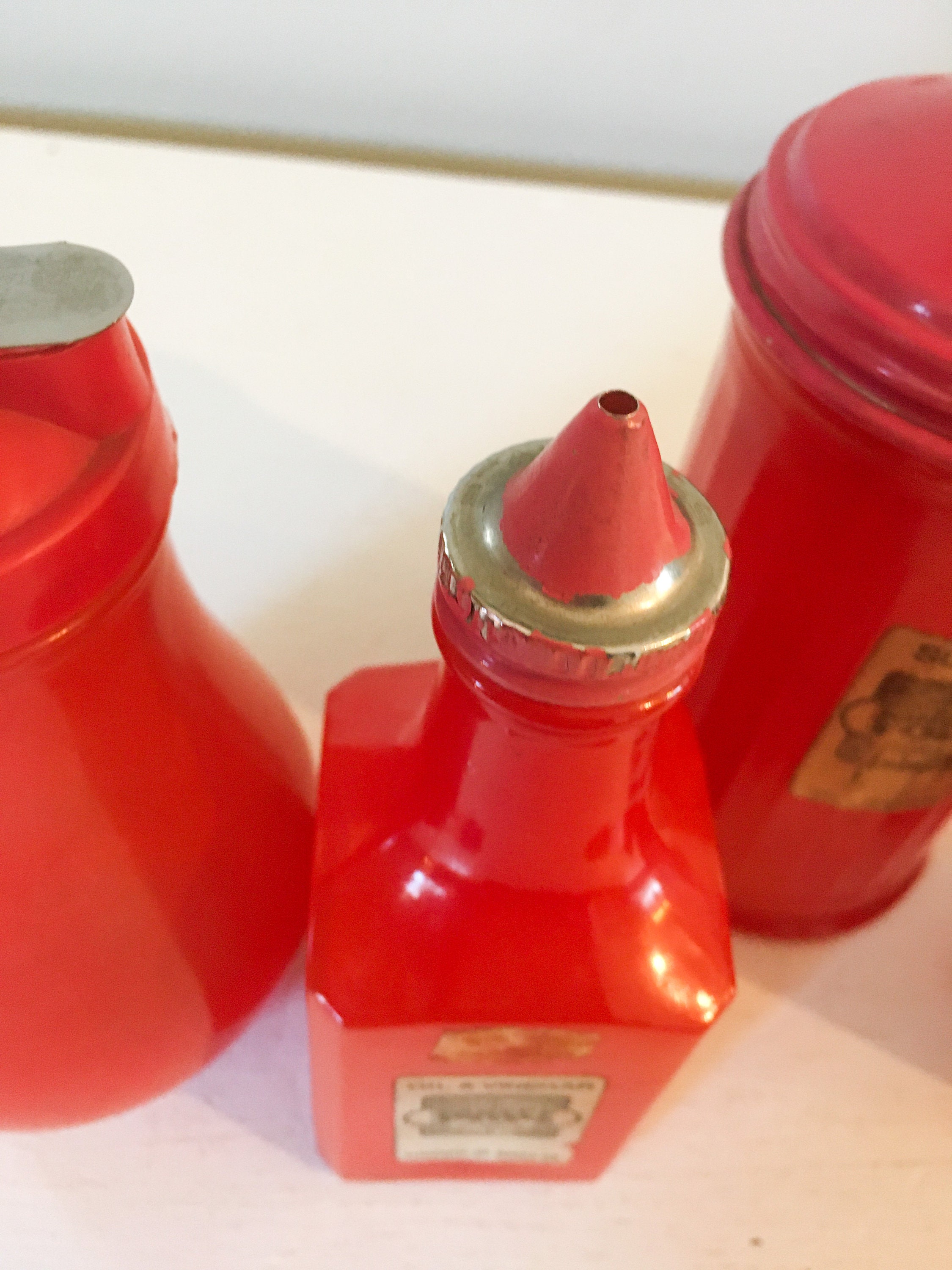 Vintage Sugar Syrup Creamer Vinegar Jar Dispenser Gemco Retro Etsy