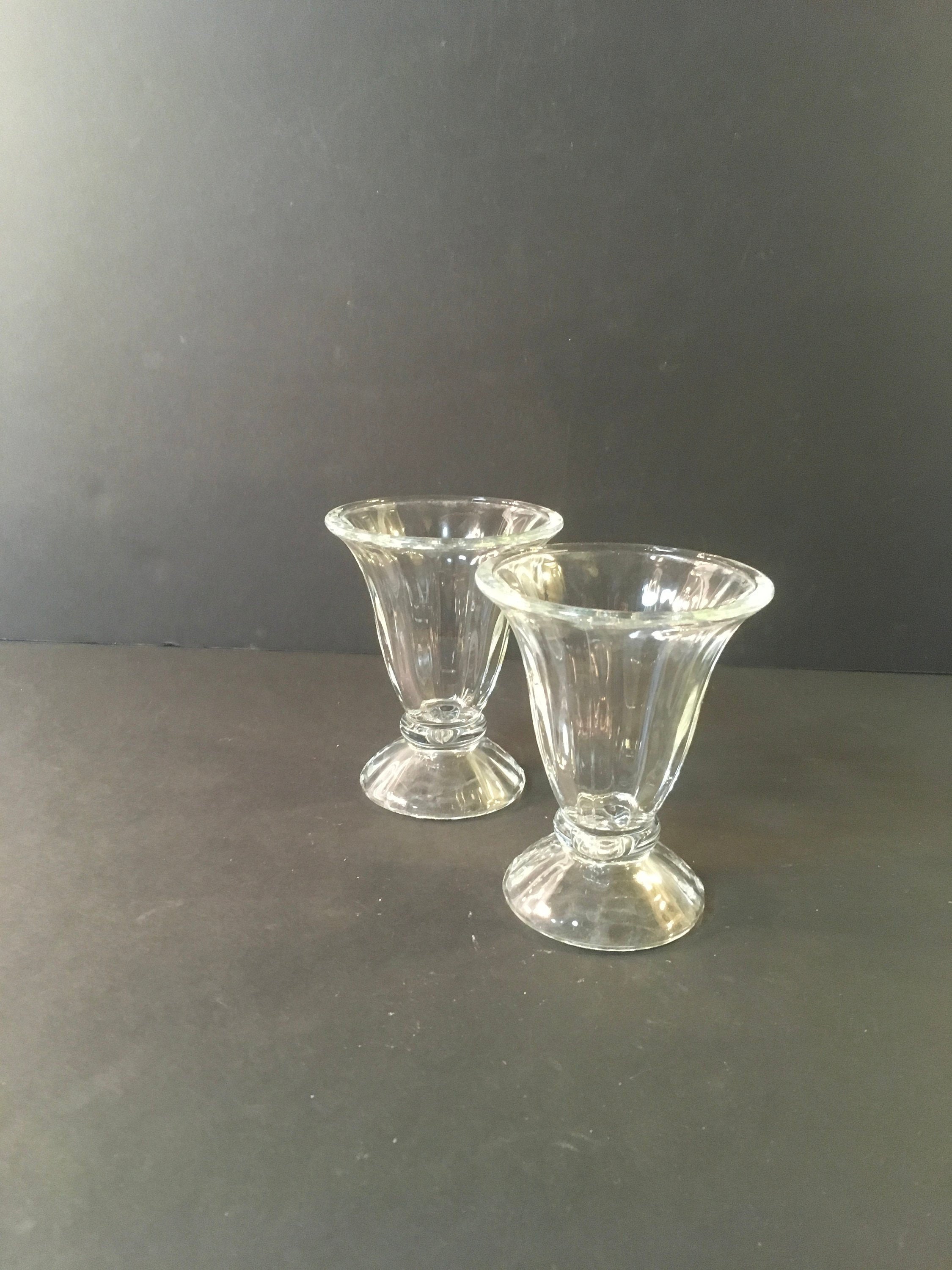 Vintage Dish Dessert Glass Ice Cream Glasses Clear Libbey Etsy