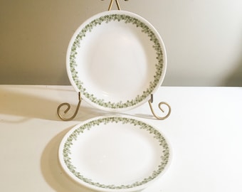 Vintage Corelle plates green daisy plates crazy Daisy 8 1/2” replacement retro decor Pyrex