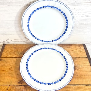 vintage Noritake simplicity in blue dinner plates 10.5 replacement pieces