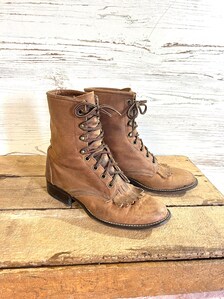 Vintage Laredo Lace Up Roper Boots 6.5 (W) – The Bowery Vault