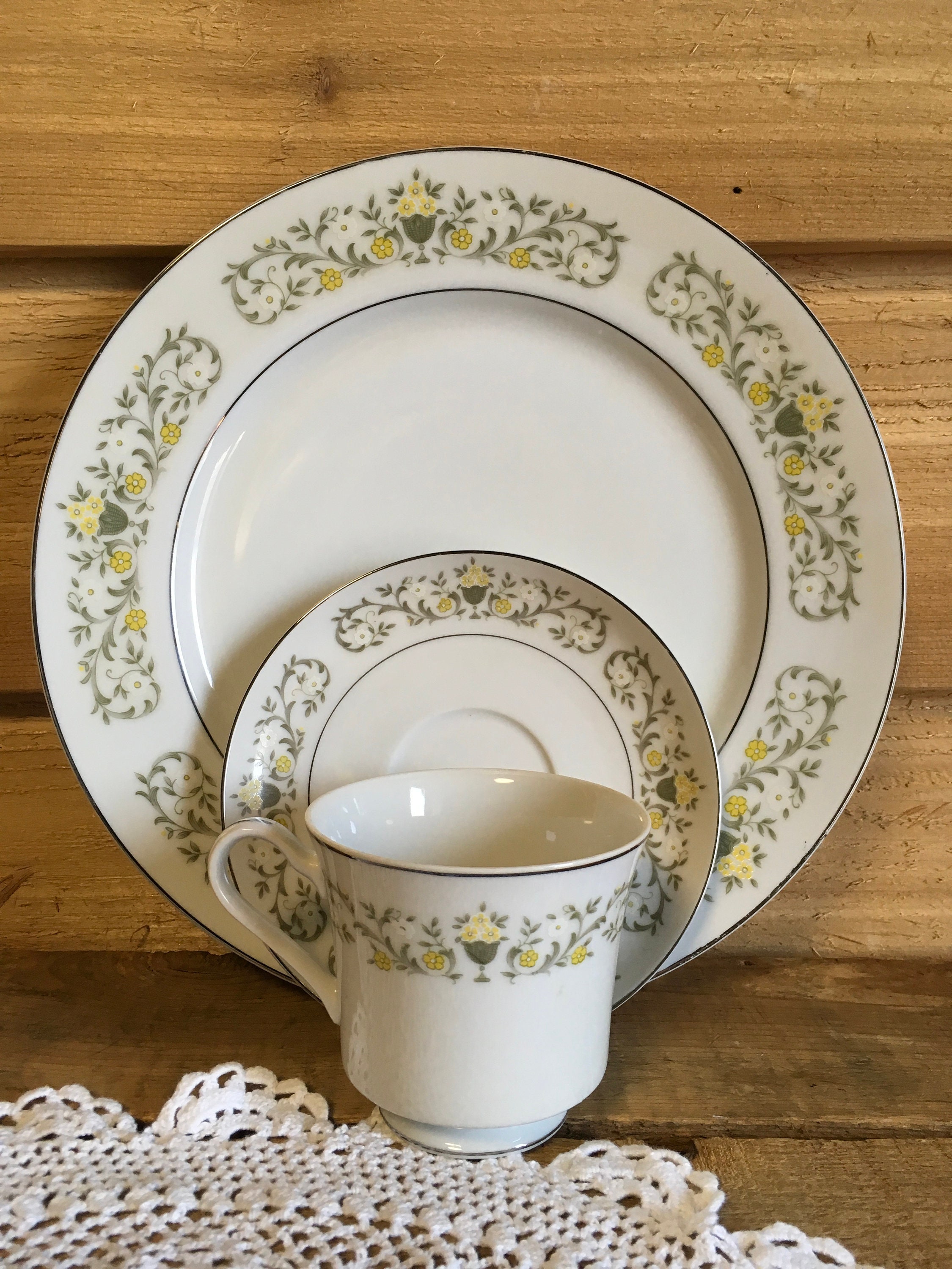 Vintage china florentine Japan sterling fine china dinnerware Etsy.de
