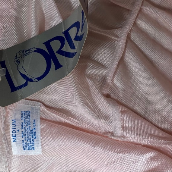 Vintage Lorraine night gown with tags nwt pink me… - image 10