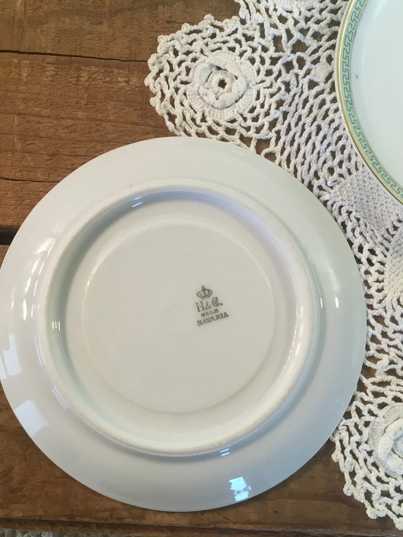 Vintage saucer h/&c sauer sell replacement plate decor wedding serving china craft repurpose