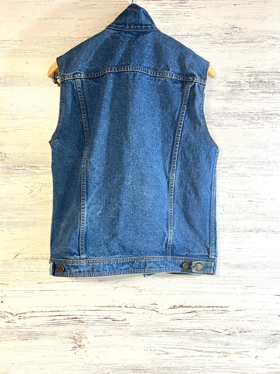 Vintage jordache denim vest retro funky - image 6