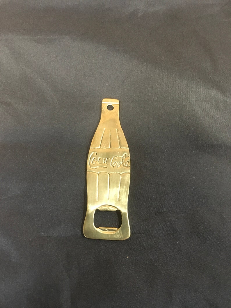 Vintage Coca Cola Brass Bottle Opener Metal De