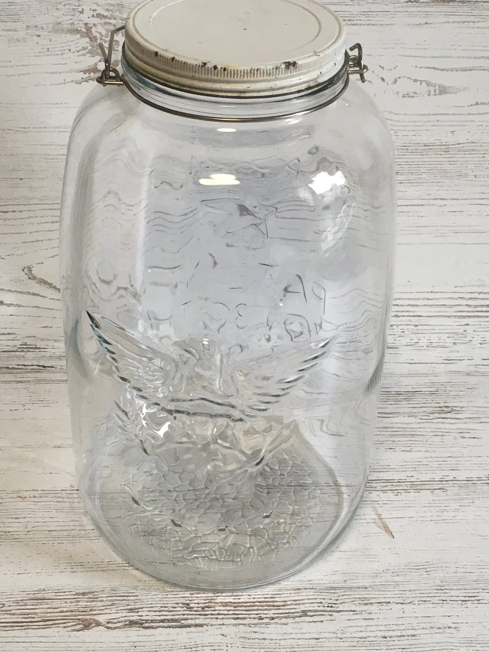 Vintage Mason Jar Eagle 2 1/2 Gallon Pickle Jar Decor Etsy