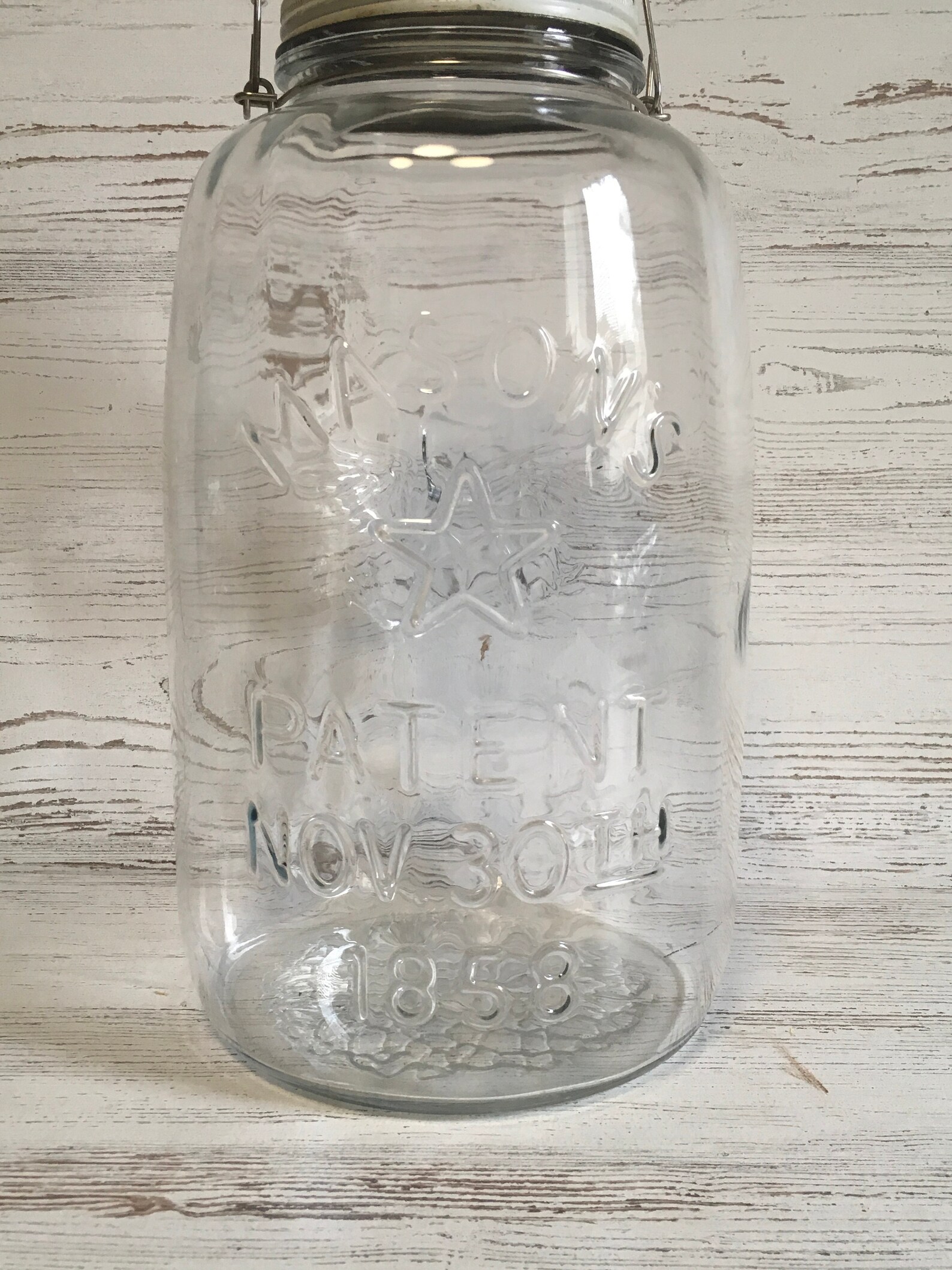 Vintage Mason Jar Eagle 2 1/2 Gallon Pickle Jar Decor Etsy