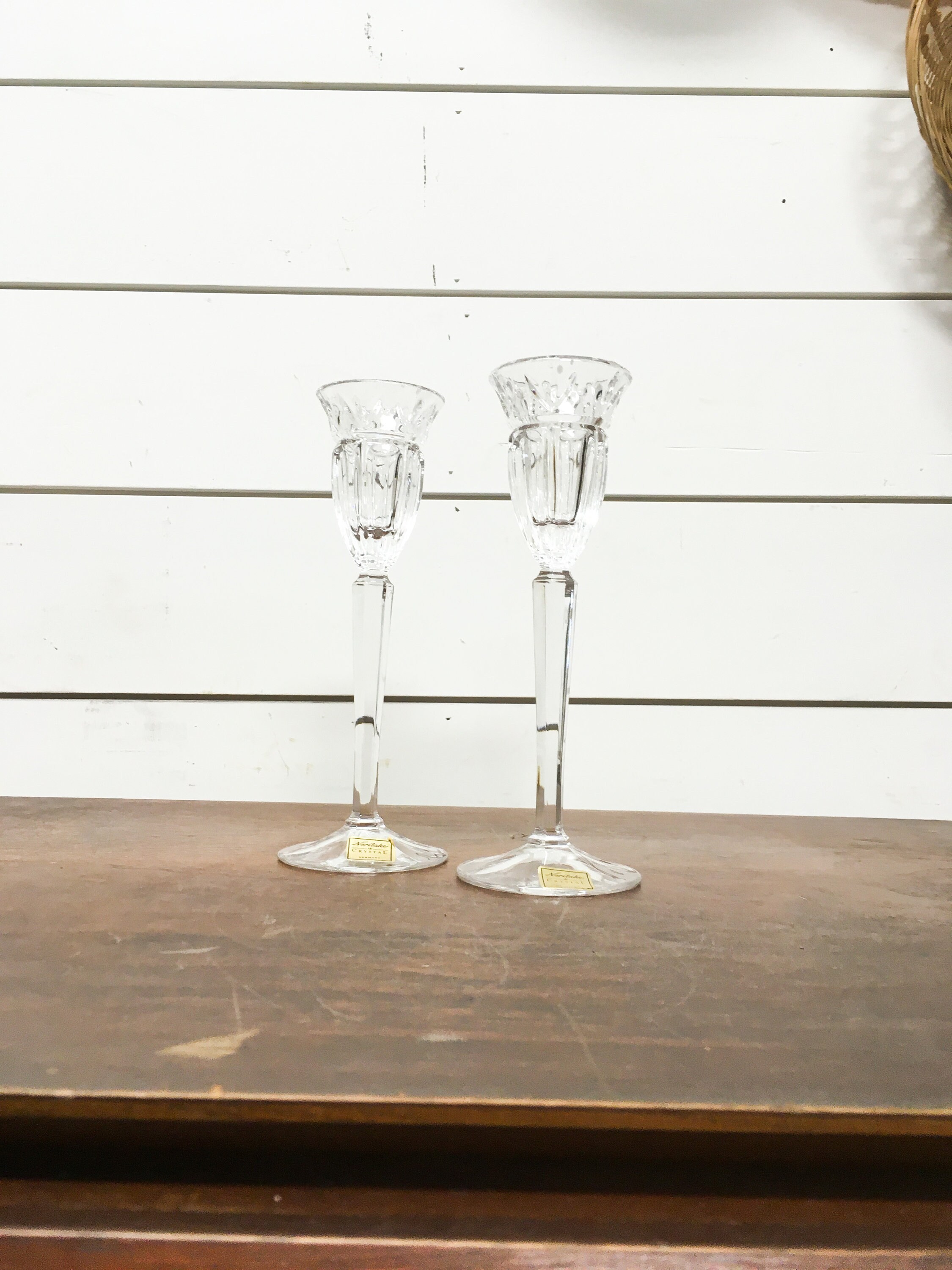 Vintage Candle Holders Noritake Crystal Germany Decor Wedding Etsy