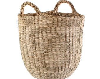 Woven Seagrass Storage Basket