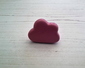 Pink Fluffy Cloud Drawer Knob Pull Handle Nursery Childrens Drawers