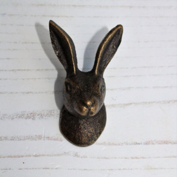 Hare Drawer Knob Drawer Handle, Rabbit Drawer Knob Pull Animal Cupboard Knob Woodland Decor