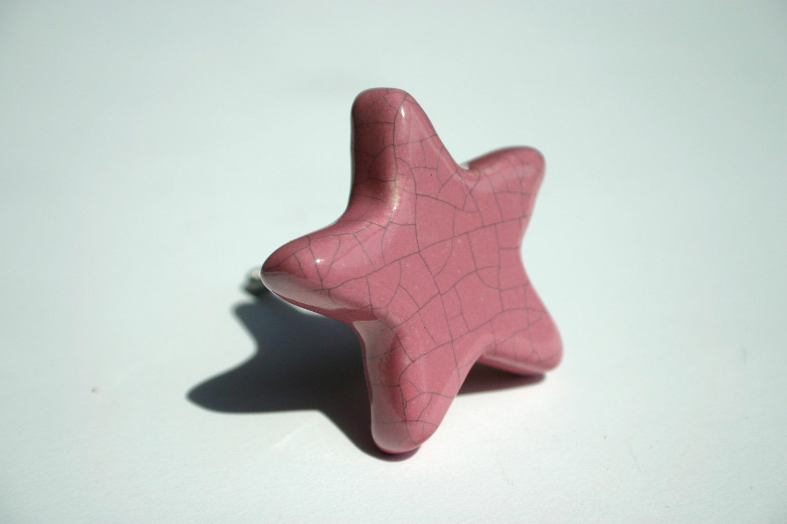 Pale Blue Pink White Star Drawer Knob Childrennursery Etsy UK