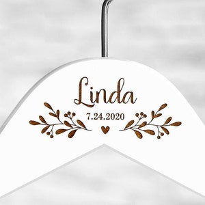 Bridesmaid Hangers, Wedding Hanger, Wooden Engraved Hanger, Wedding Name Hangers, Bridal Hanger,Personalized Bridesmaid Gift,Bridesmaid Gift