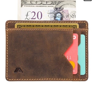 Small RFID Blocking Minimalist Credit Card Holder Pocket Wallets for Men Women 