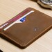 Best Selling Slim Card Holder Wallet - Raw Tan Minimalists Wallets - A-SLIM Yaiba - Gifts For Men, Groomsmen Gifts