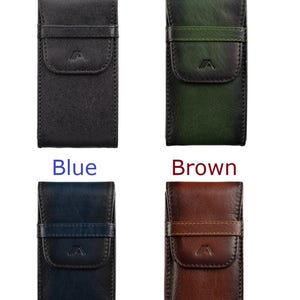Pencil Case Leather Beige / Black Cm 19x8 - Glasses Case And
