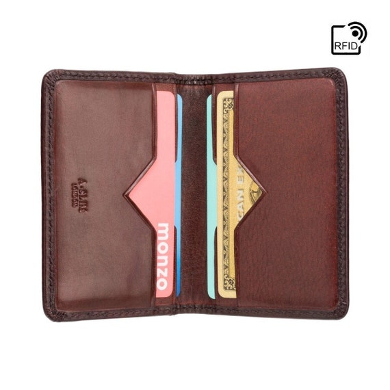 mens mini leather wallet