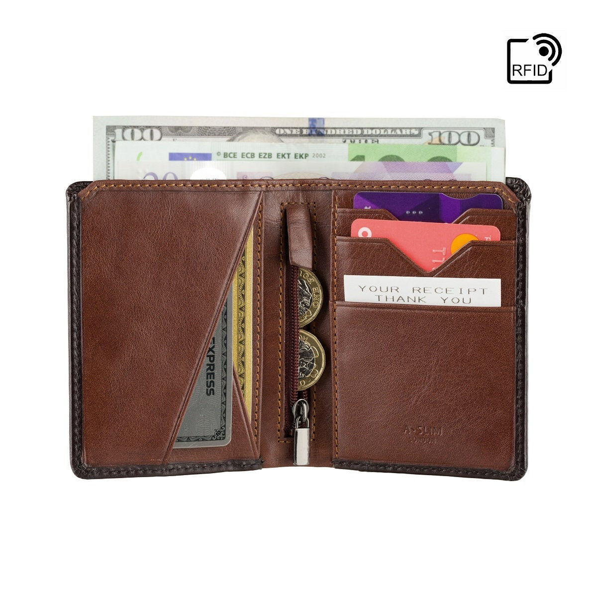 Men's Luxury Slim Leather Wallet