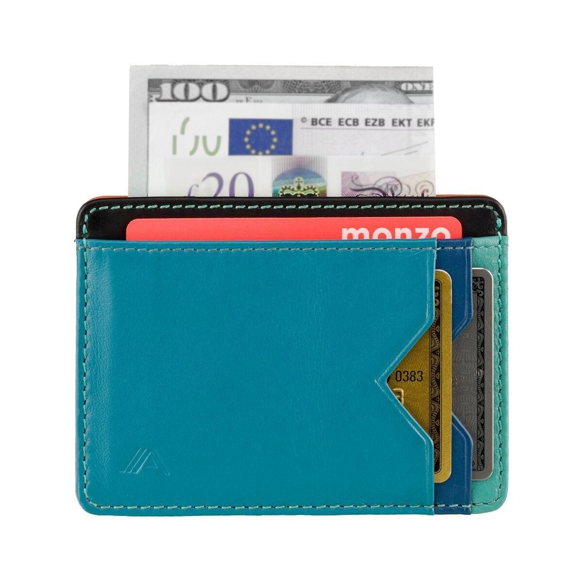 Kreditkartenhalter Brieftasche, Leder Kartenhalter mit