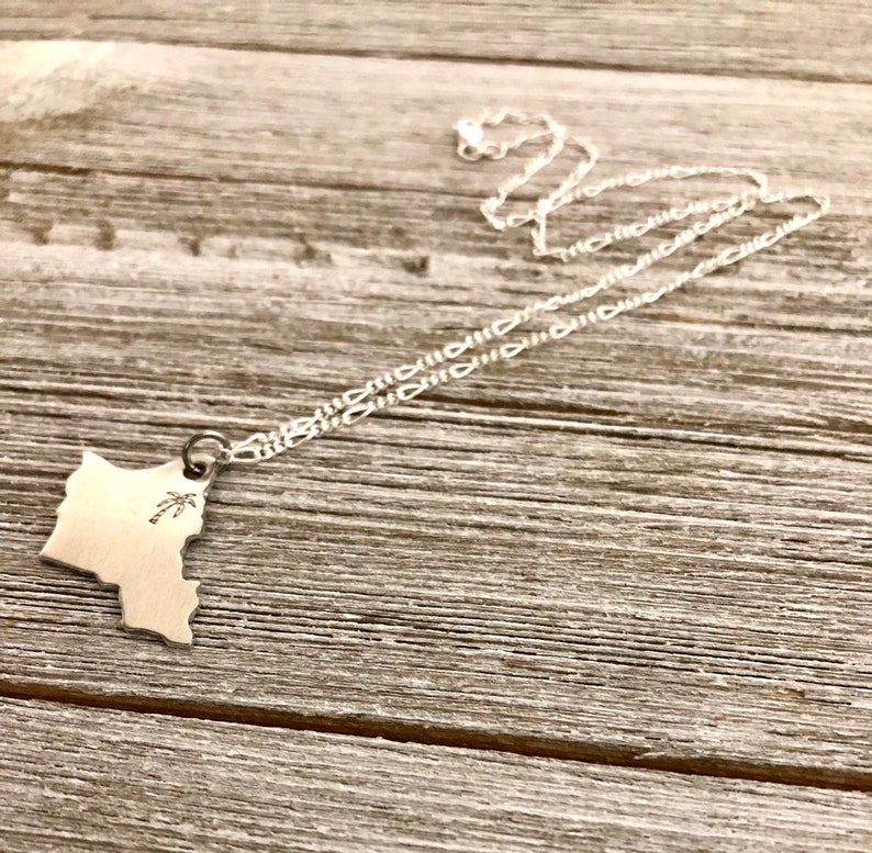 Oahu necklace Laie necklacehawaii jewelryhandstamped Etsy
