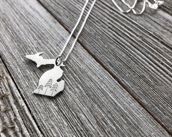 Michigan state necklace-Michigan necklace-gift