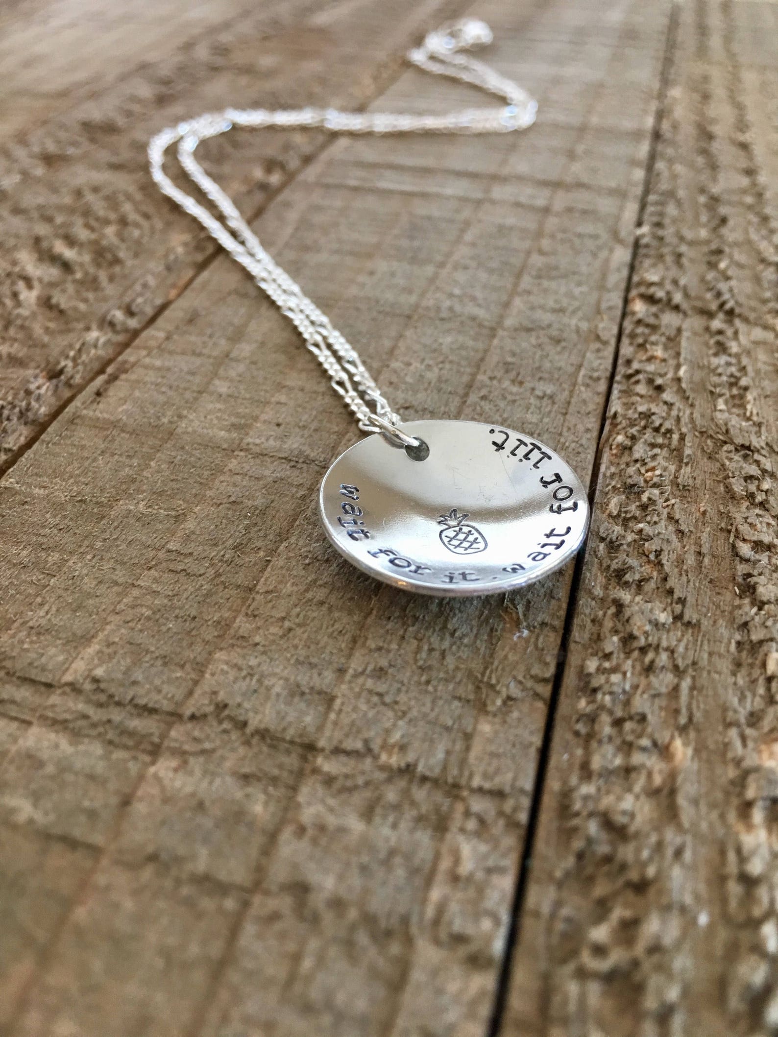 Psychwait for it necklacefunny necklace7/8 Etsy