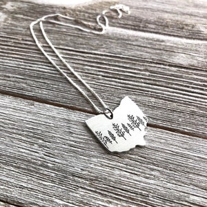 Large Ohio state necklace-Ohio necklace-gift