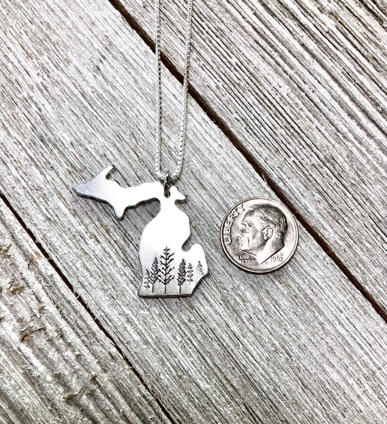 Michigan state necklace-Michigan necklace-gift