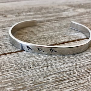 Bird bracelet-aluminum cuff