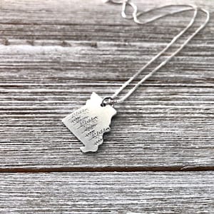 Missouri state necklace- Missouri necklace-gift