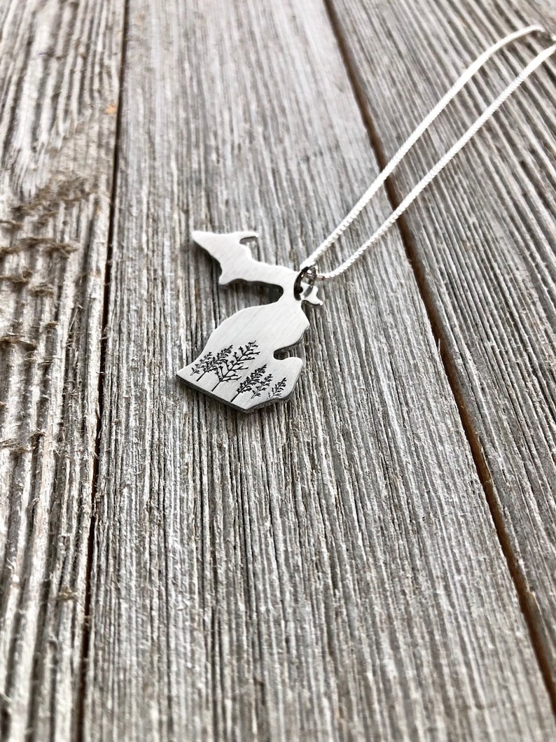 Michigan state necklace-Michigan necklace-gift
