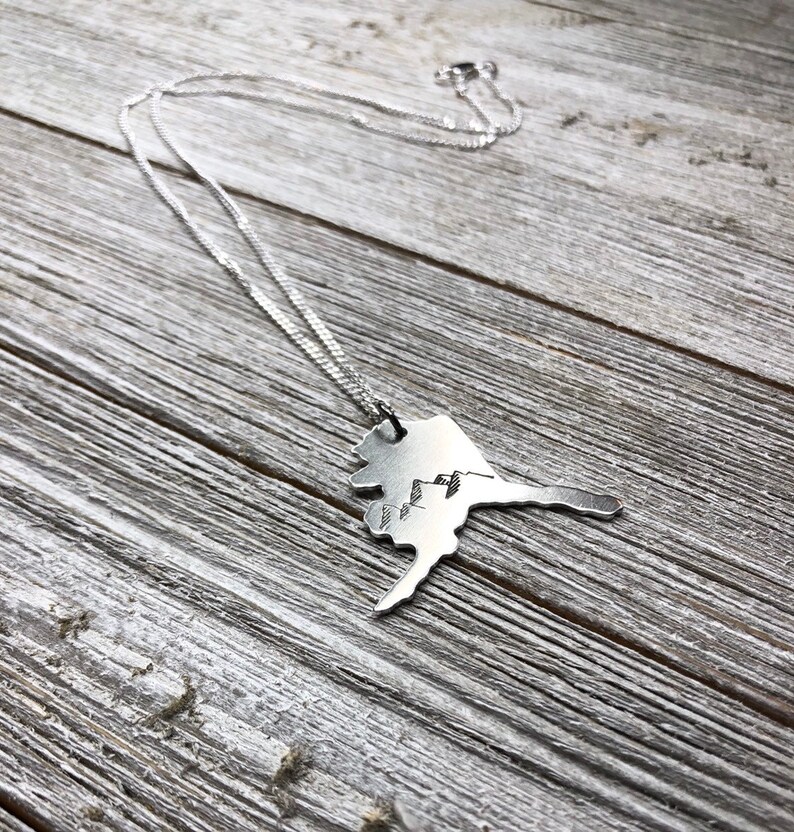 Alaska state necklace-Alaska necklace-gift image 7