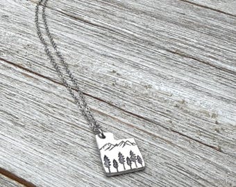 Utah state necklace-Utah necklace-gift