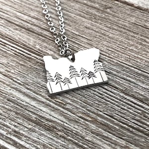 Oregon state necklace-Oregon necklace-gift