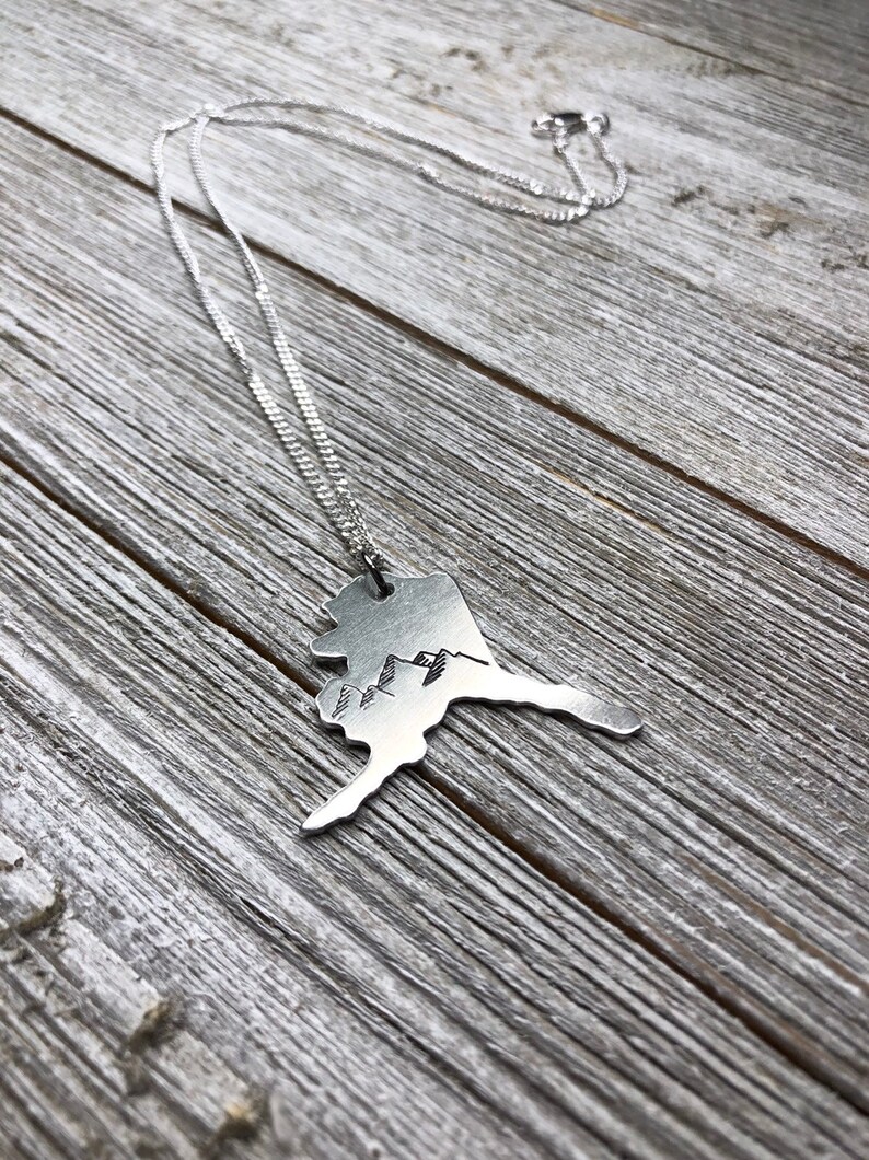 Alaska state necklace-Alaska necklace-gift image 10