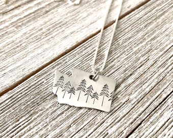 Washington state necklace-washington necklace-gift