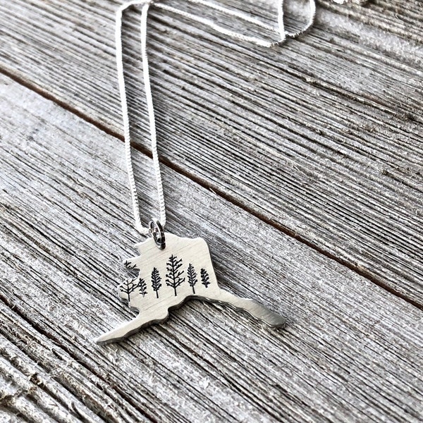 Alaska state necklace-Alaska necklace-gift