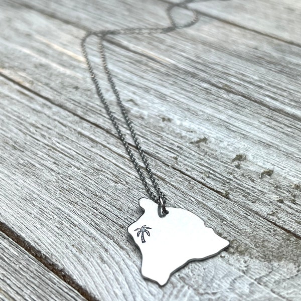 Big Island necklace- Hawaii necklace – gift