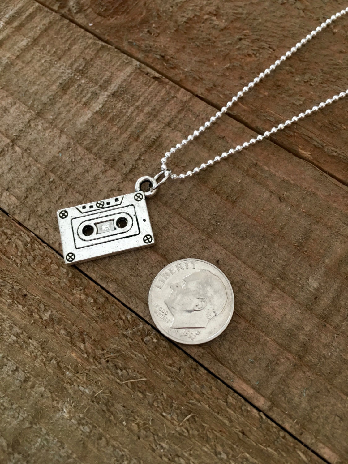 Cassette Tape Necklacefun Necklacefunny Necklacegift Etsy