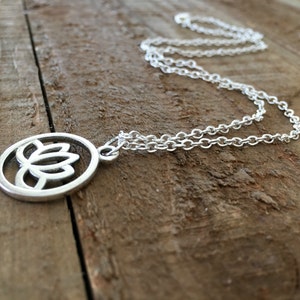 Lotus necklace-Lotus jewelry-gift