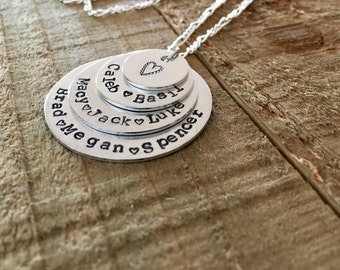 Personalized necklace-Mother necklace-grandmother necklace-Grandchildren necklace-gift