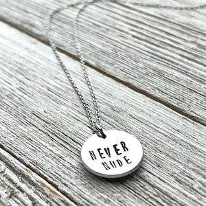 Never Nude-Arrested Development necklace-3/4&quot; necklace-gift