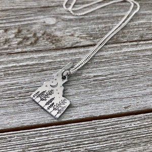 Idaho Zustand Halskette-Idaho Sternennacht Halskette-Geschenk