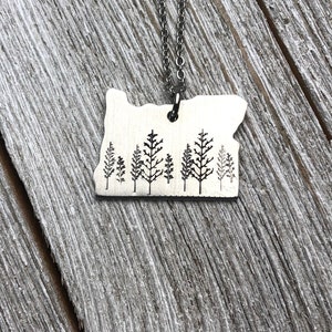 Oregon state necklace-Oregon necklace-gift